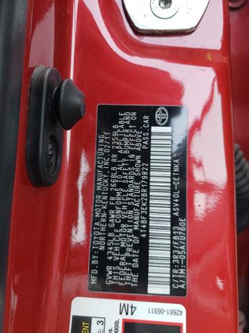 4T4BF3EK2BR179822 - 2011 TOYOTA CAMRY BASE RED photo 12