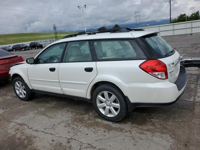 4S4BP61CX97346234 - 2009 SUBARU OUTBACK 2.5I WHITE photo 2