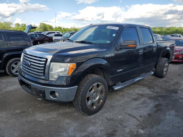 1FTFW1ET0BKD54206 - 2011 FORD F150 SUPERCREW BLACK photo 1