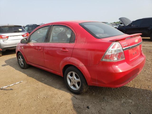 KL1TD56657B042504 - 2007 CHEVROLET AVEO BASE RED photo 2