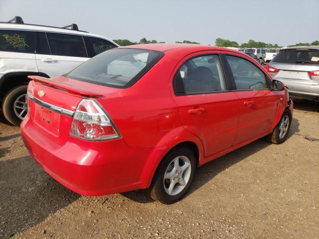 KL1TD56657B042504 - 2007 CHEVROLET AVEO BASE RED photo 3