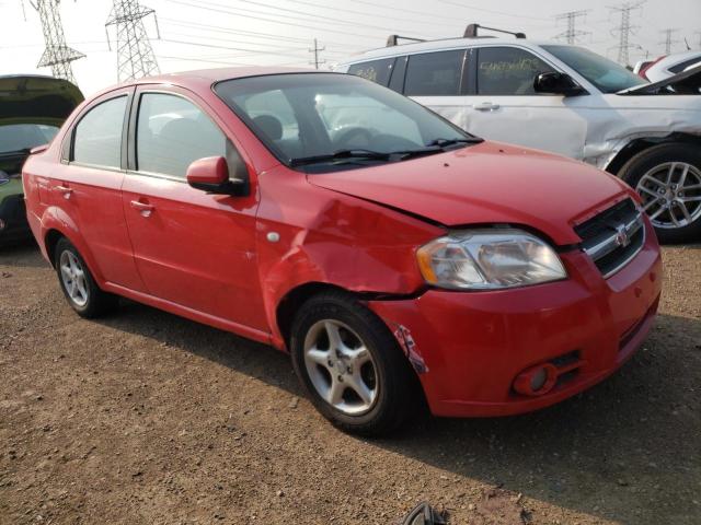 KL1TD56657B042504 - 2007 CHEVROLET AVEO BASE RED photo 4