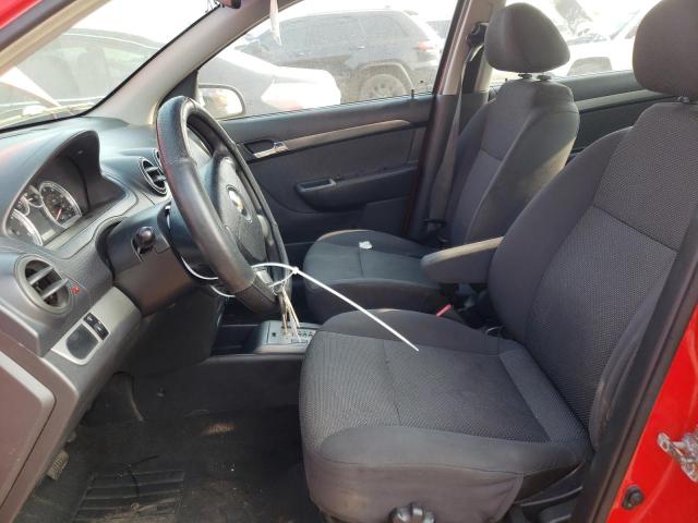 KL1TD56657B042504 - 2007 CHEVROLET AVEO BASE RED photo 7