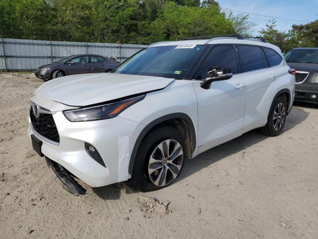 5TDGZRAH5NS544477 - 2022 TOYOTA HIGHLANDER XLE WHITE photo 1