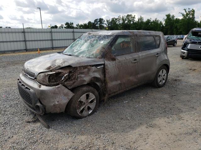 KNDJN2A27F7168980 - 2015 KIA SOUL GRAY photo 1