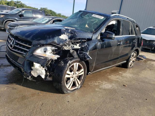 4JGDA5HB7FA568973 - 2015 MERCEDES-BENZ ML 350 4MATIC BLACK photo 1