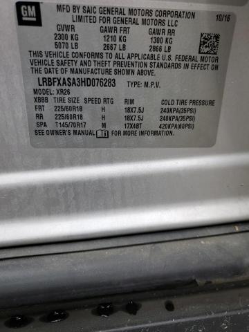 LRBFXASA3HD076283 - 2017 BUICK ENVISION PREFERRED Gümüş foto 13