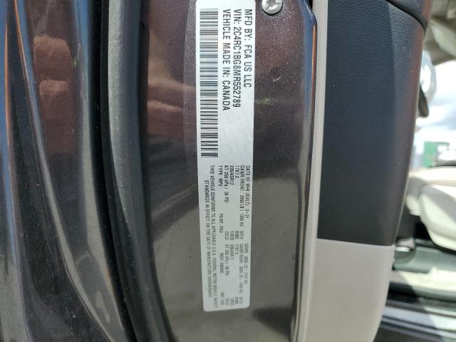 2C4RC1BG8MR552789 - 2021 CHRYSLER PACIFICA TOURING L GRAY photo 14