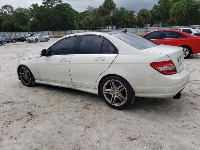 WDDGF54X49R074036 - 2009 MERCEDES-BENZ C 300 WHITE photo 2