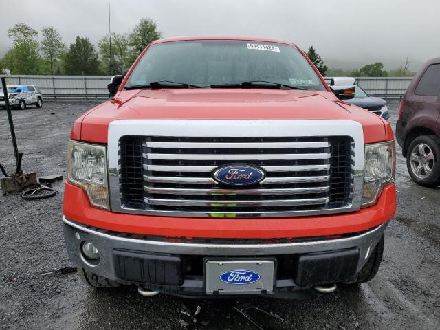 1FTEX1EM6BFC56842 - 2011 FORD F150 SUPER CAB RED photo 5