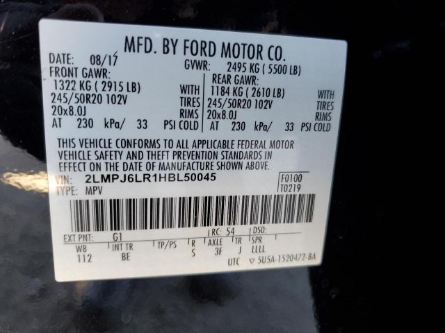 2LMPJ6LR1HBL50045 - 2017 LINCOLN MKX RESERVE Qara foto 13