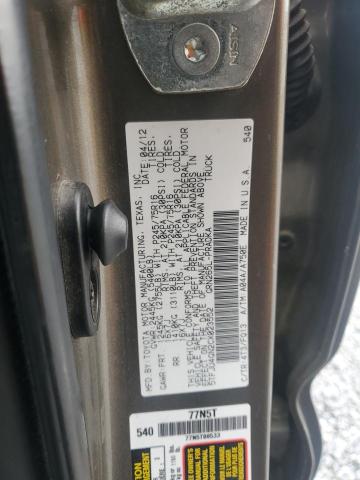 5TFJU4GN2CX023552 - 2012 TOYOTA TACOMA DOUBLE CAB PRERUNNER BROWN photo 12