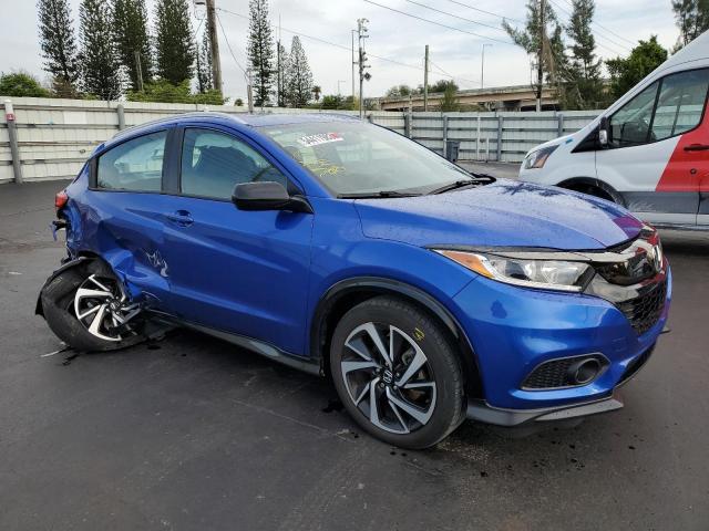 3CZRU5H11LM702586 - 2020 HONDA HR-V SPORT BLUE photo 4