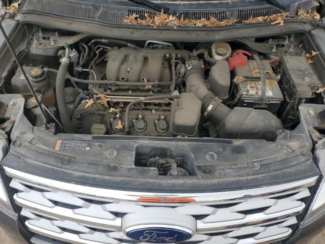 1FM5K8D88KGB07883 - 2019 FORD EXPLORER XLT ნაცრისფერი ფოტო 12