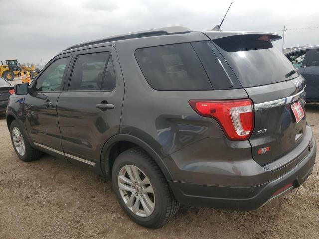 1FM5K8D88KGB07883 - 2019 FORD EXPLORER XLT ნაცრისფერი ფოტო 2