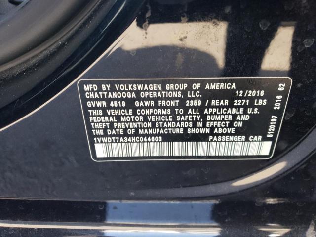 1VWDT7A34HC044603 - 2017 VOLKSWAGEN PASSAT R-LINE Qara foto 12