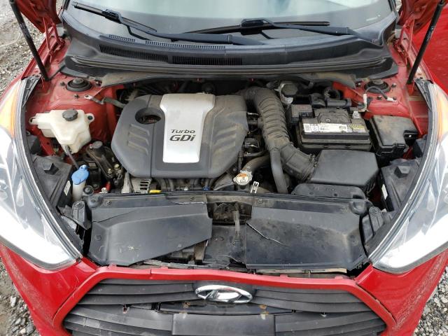 KMHTC6AE5FU243849 - 2015 HYUNDAI VELOSTER TURBO RED photo 11