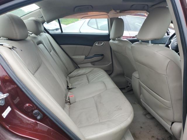 19XFB2F96CE045140 - 2012 HONDA CIVIC EXL ბურგუნდია ფოტო 10