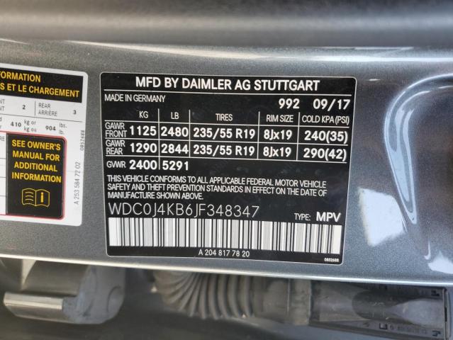 WDC0J4KB6JF348347 - 2018 MERCEDES-BENZ GLC COUPE 300 4MATIC GRAY photo 14