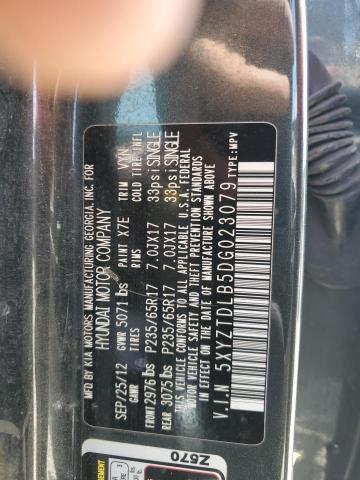 5XYZTDLB5DG023079 - 2013 HYUNDAI SANTA FE S CHARCOAL photo 13