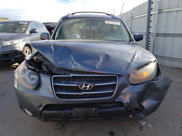 5NMSH73E37H042013 - 2007 HYUNDAI SANTA FE SE BLUE photo 5