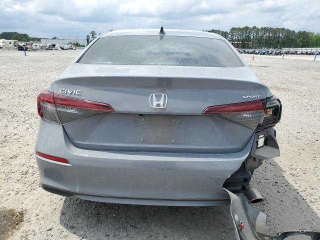 2HGFE2F59SH507201 - 2025 HONDA CIVIC SPORT GRAY photo 6
