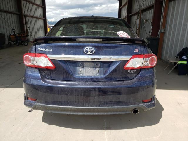 2T1BU4EEXDC929326 - 2013 TOYOTA COROLLA BASE BLUE photo 6