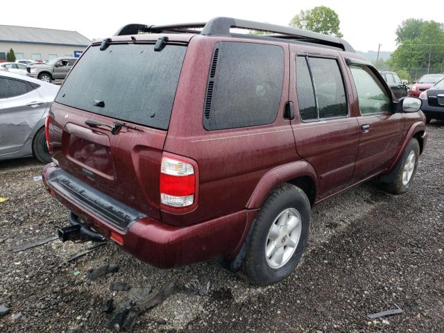 JN8DR09X02W667629 - 2002 NISSAN PATHFINDER LE BURGUNDY photo 3