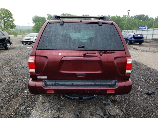 JN8DR09X02W667629 - 2002 NISSAN PATHFINDER LE BURGUNDY photo 6