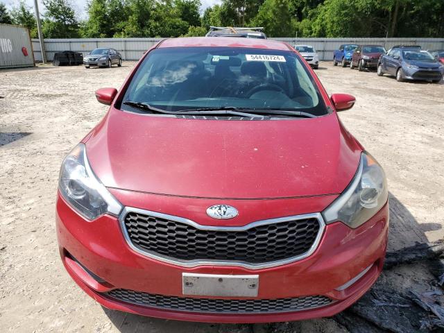 KNAFX4A67E5217231 - 2014 KIA FORTE LX RED photo 5