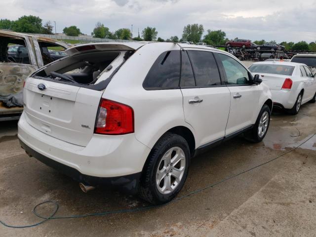 2FMDK3JC9BBB18129 - 2011 FORD EDGE SEL WHITE photo 3