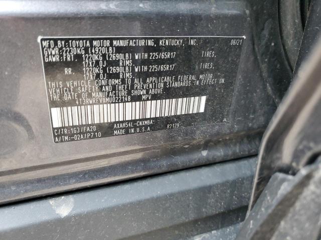 4T3RWRFVXMU022148 - 2021 TOYOTA RAV4 XLE Qara foto 13