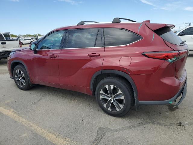 5TDGZRBH5LS017051 - 2020 TOYOTA HIGHLANDER XLE RED photo 2