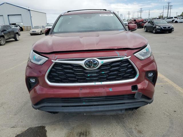 5TDGZRBH5LS017051 - 2020 TOYOTA HIGHLANDER XLE RED photo 5