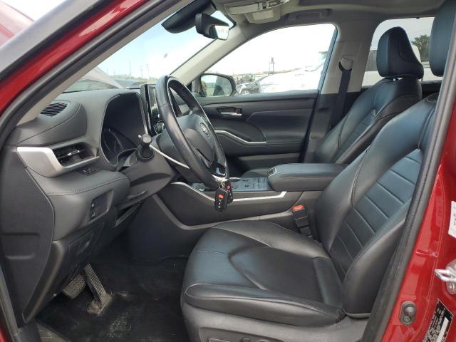 5TDGZRBH5LS017051 - 2020 TOYOTA HIGHLANDER XLE RED photo 7