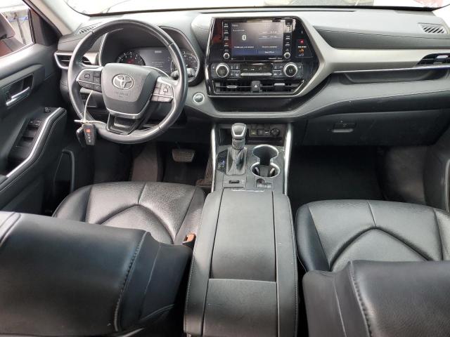 5TDGZRBH5LS017051 - 2020 TOYOTA HIGHLANDER XLE RED photo 8