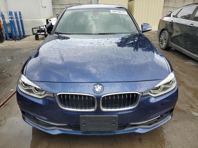 WBA8D9C53JA607506 - 2018 BMW 330 XI BLUE photo 5