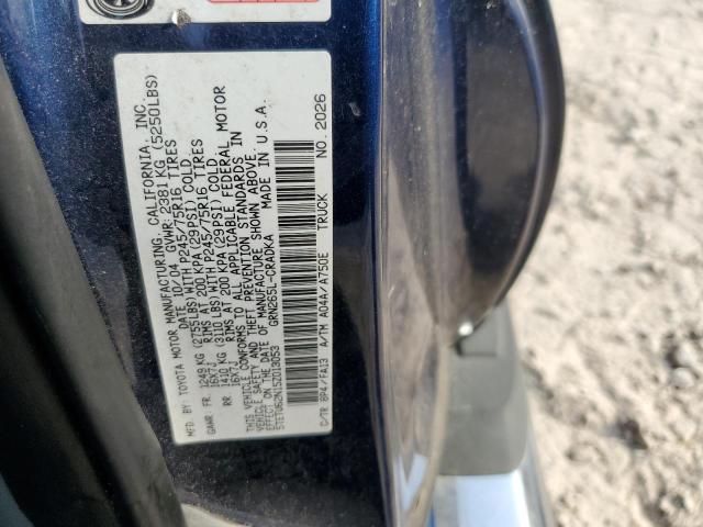 5TETU62N15Z013053 - 2005 TOYOTA TACOMA PRERUNNER ACCESS CAB BLUE photo 12