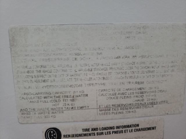 4YDT30125BB452048 - 2011 KEYSTONE OUTBACK WHITE photo 10