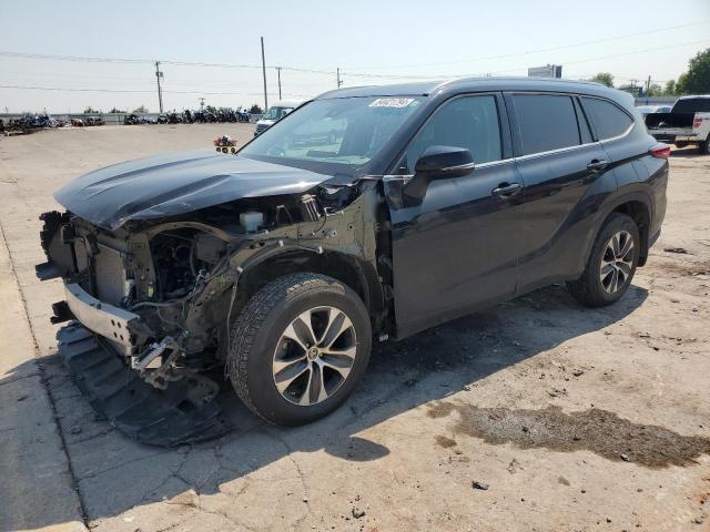 5TDGZRBH2MS559323 - 2021 TOYOTA HIGHLANDER XLE BLACK photo 1