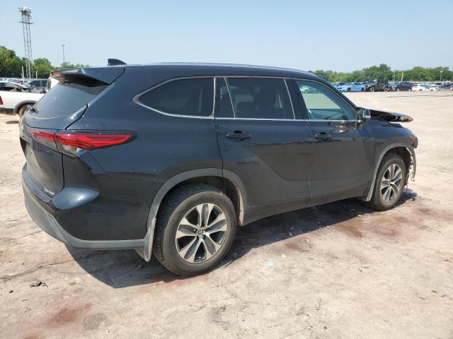 5TDGZRBH2MS559323 - 2021 TOYOTA HIGHLANDER XLE BLACK photo 3