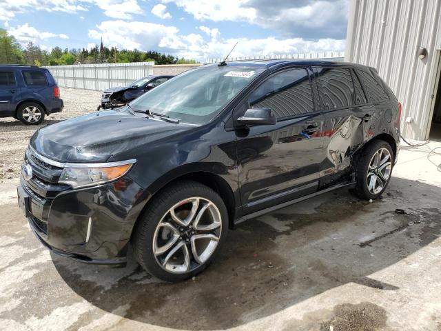 2FMDK4AK9EBA94495 - 2014 FORD EDGE SPORT BLACK photo 1