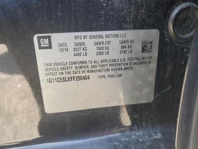 1G11C5SLXFF256404 - 2015 CHEVROLET MALIBU 1LT BLACK photo 12