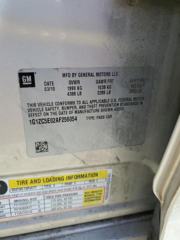 1G1ZC5E02AF256054 - 2010 CHEVROLET MALIBU 1LT 米色 照片 12