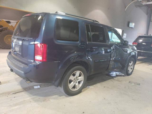 5FNYF3H45BB034899 - 2011 HONDA PILOT EX BLUE photo 3