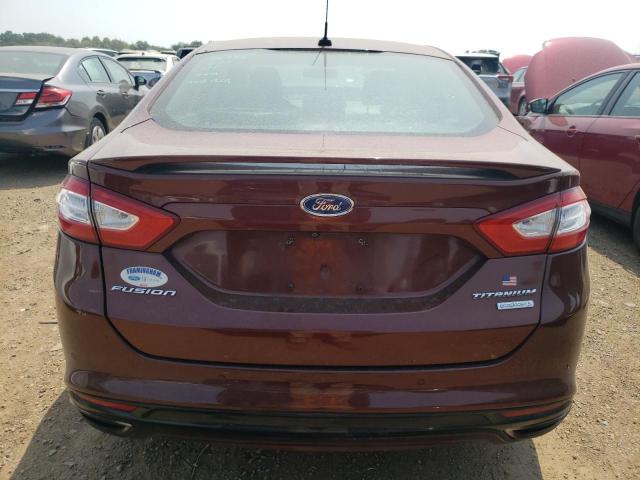 3FA6P0K91GR178307 - 2016 FORD FUSION TITANIUM BURGUNDY photo 6