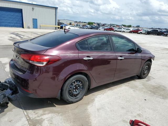 3KPFL4A71HE110501 - 2017 KIA FORTE LX MAROON photo 3