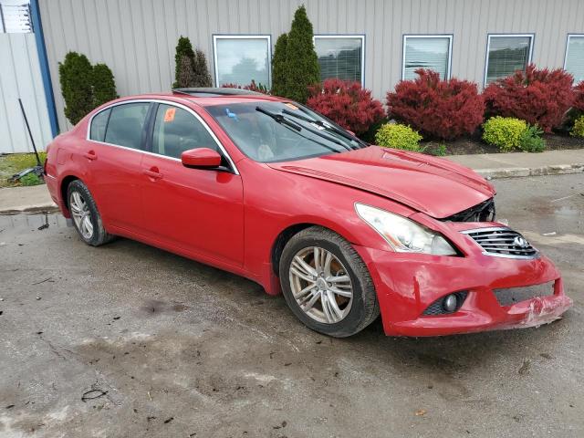 JN1CV6AR1DM352486 - 2013 INFINITI G37 RED photo 4