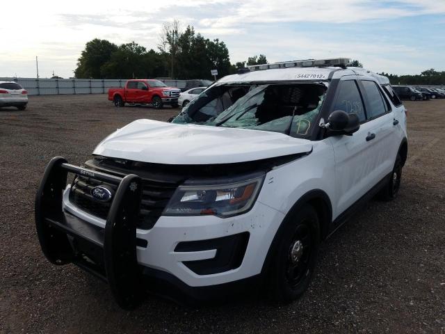 1FM5K8AR2HGC62760 - 2017 FORD EXPLORER POLICE INTERCEPTOR WHITE photo 2