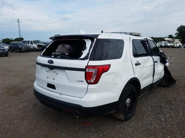 1FM5K8AR2HGC62760 - 2017 FORD EXPLORER POLICE INTERCEPTOR WHITE photo 4